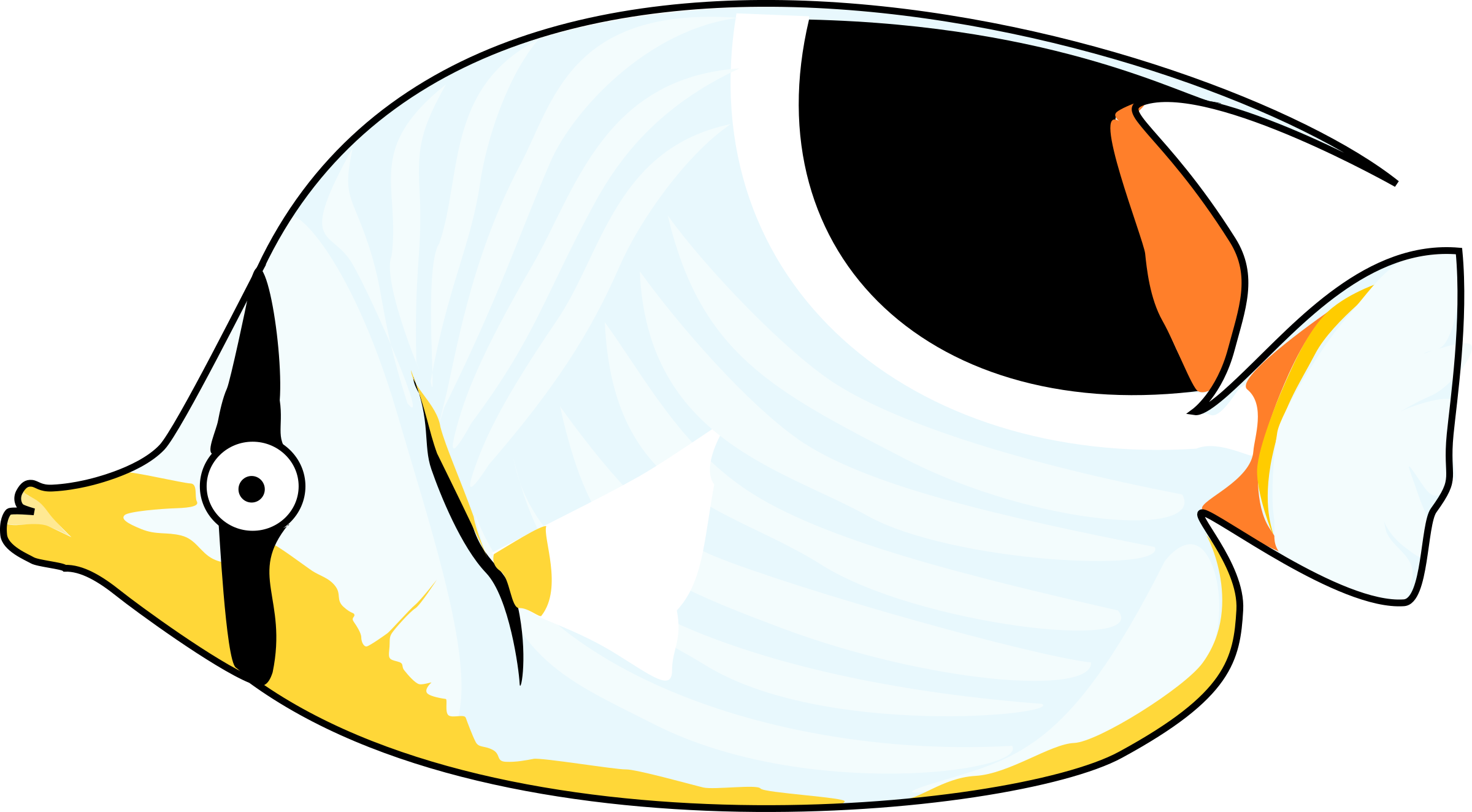 Tropical Fish Clip Art (2400x1324)