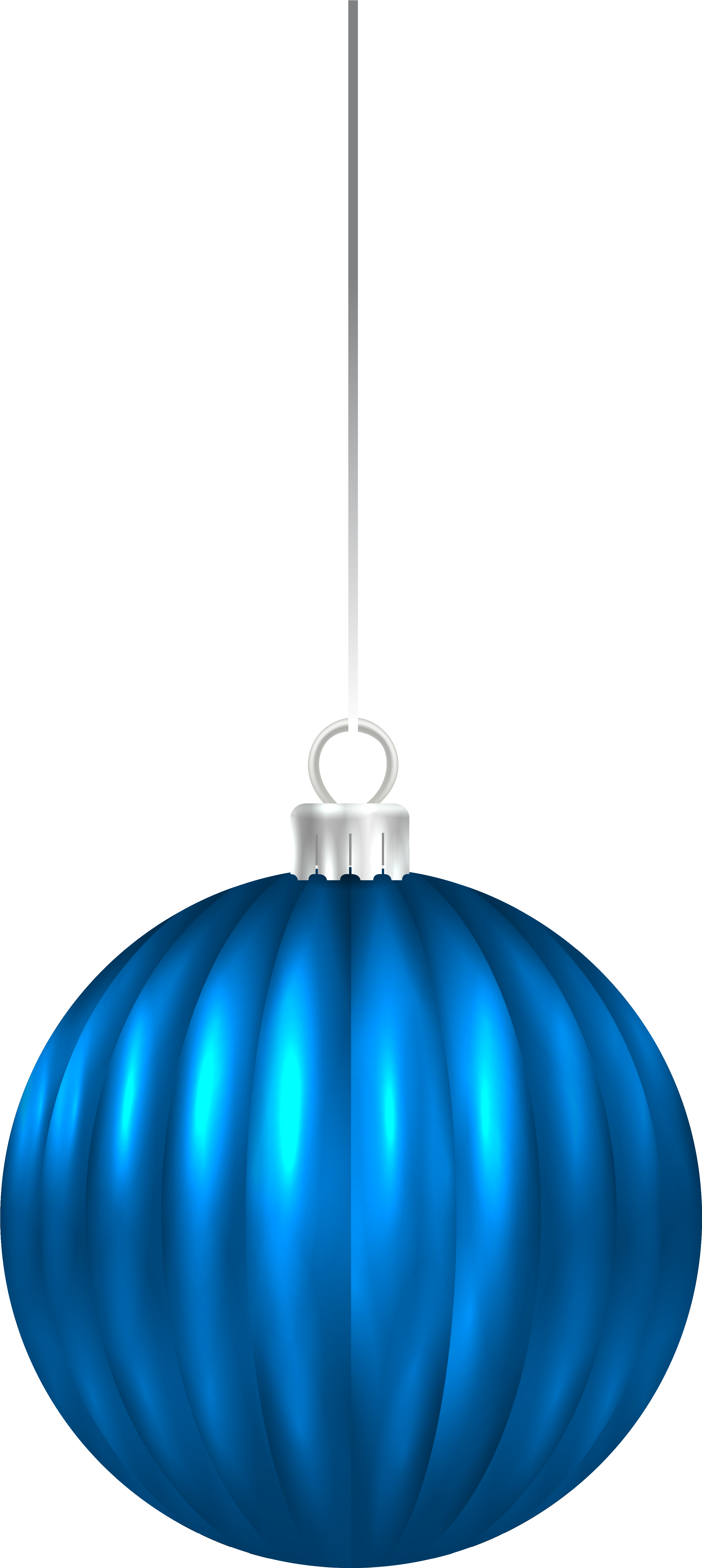 Christmas Ornaments Clipart Blue Christmas - Blue Christmas Ball Png (3106x6230)