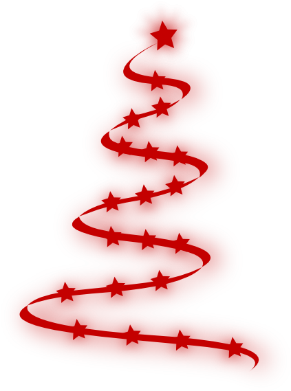 Red Christmas Tree Clip Art At Clker - Red Christmas Tree Png (426x592)