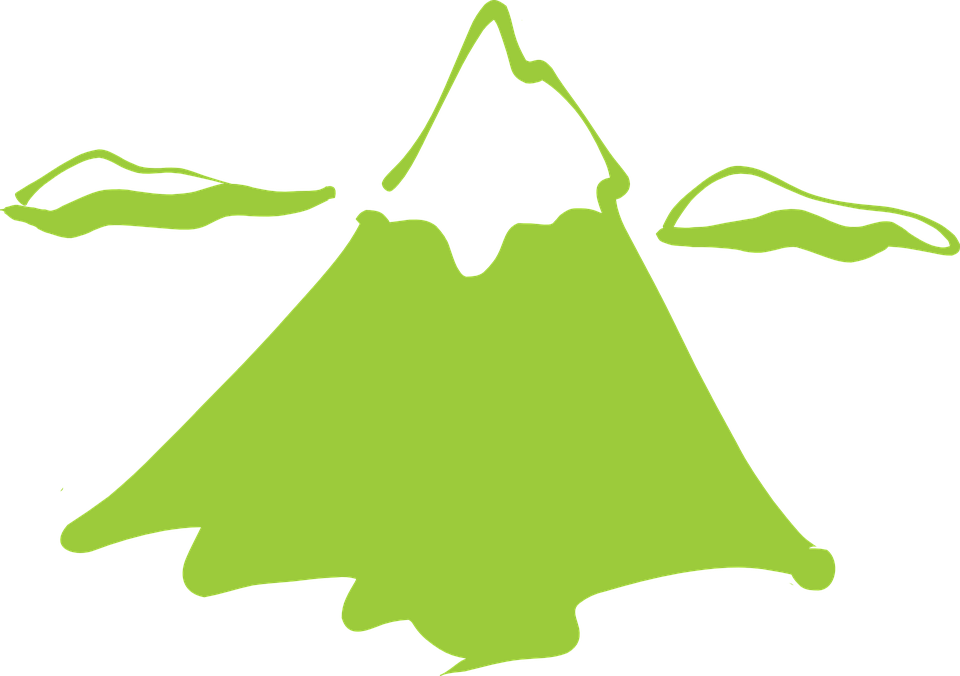 Mountain Snow Clouds High Invincible Forever - Mountain Clip Art (960x676)