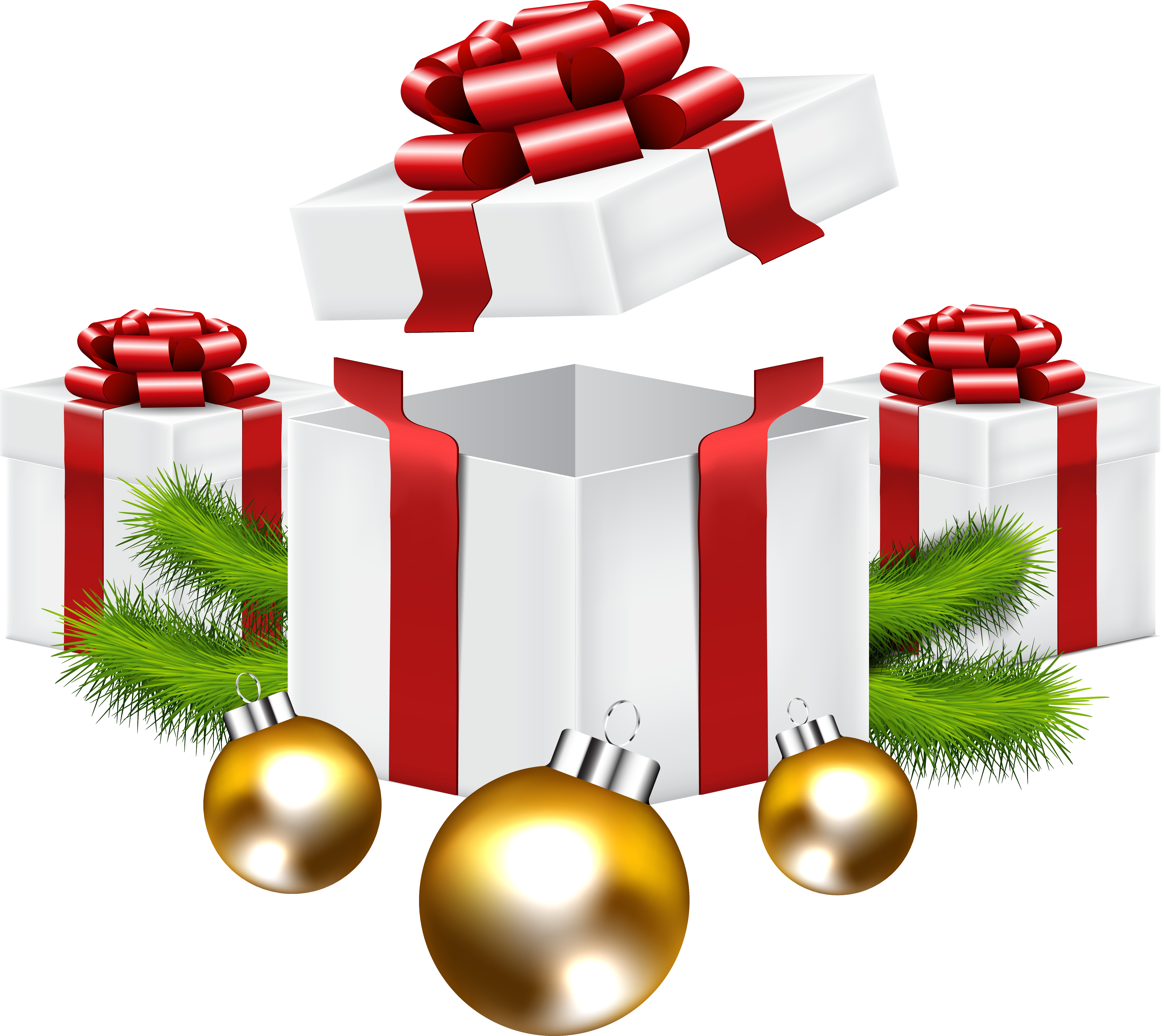 Christmas Gifts Png Clip Art Image - Gift (6392x5685)