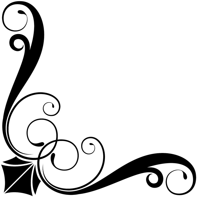Victorian Art Deco Corner Border Frame Floral - Ornaments Png Free Corner (720x720)