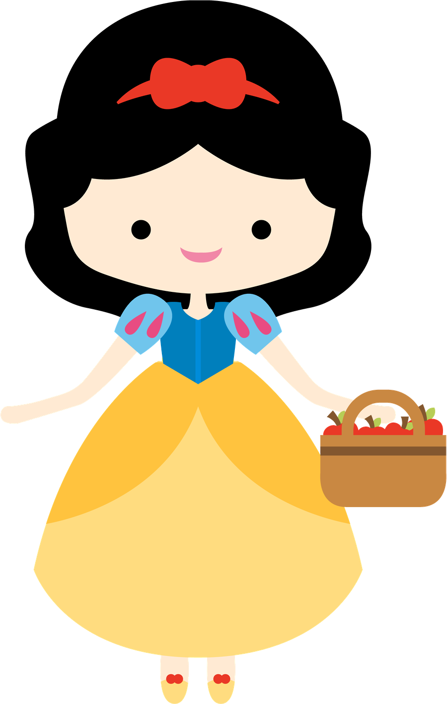 Branca De Neve - Snow White Cute Png (900x1416)