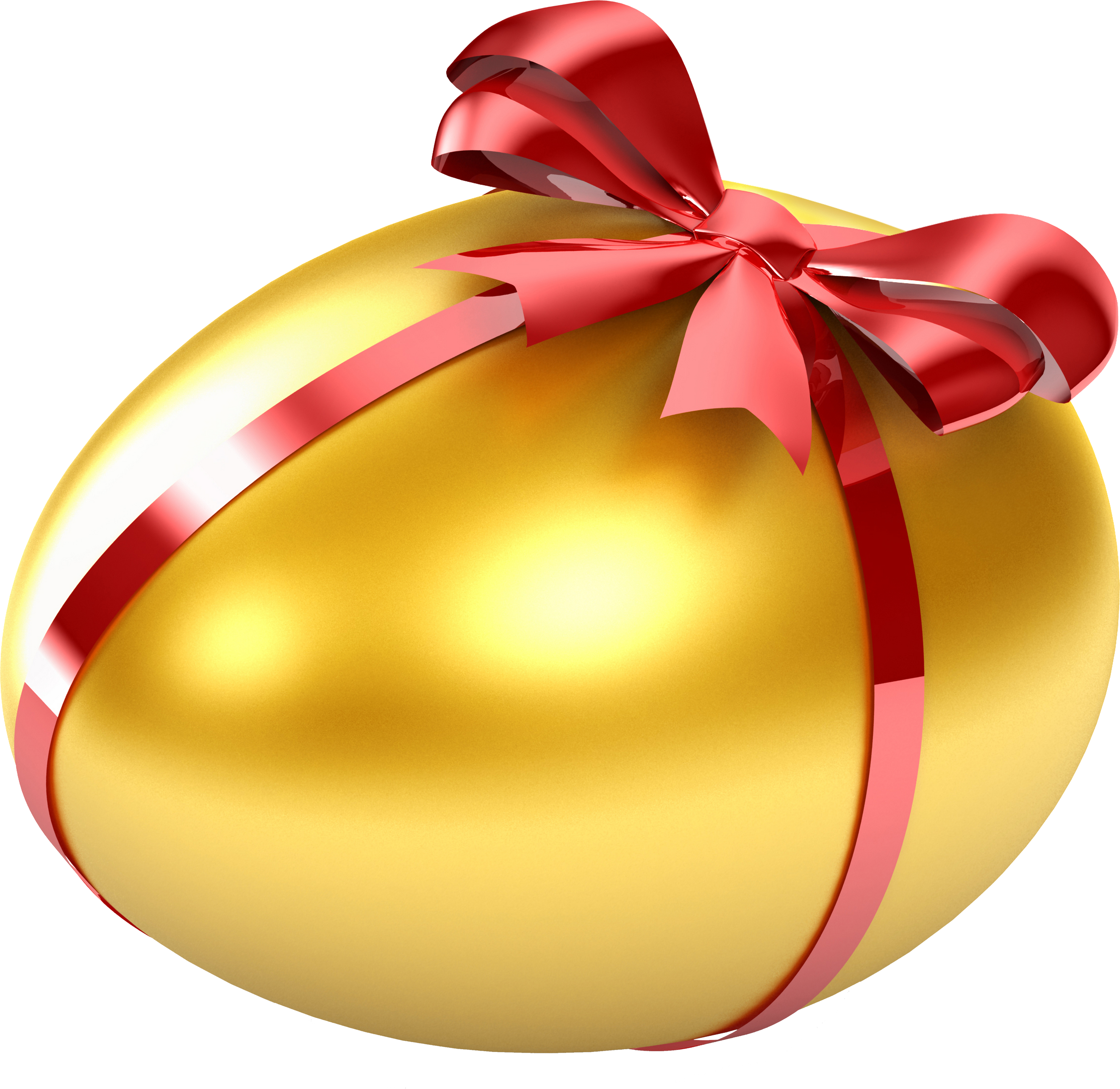 Golden - Gold Easter Egg Png (2957x2875)