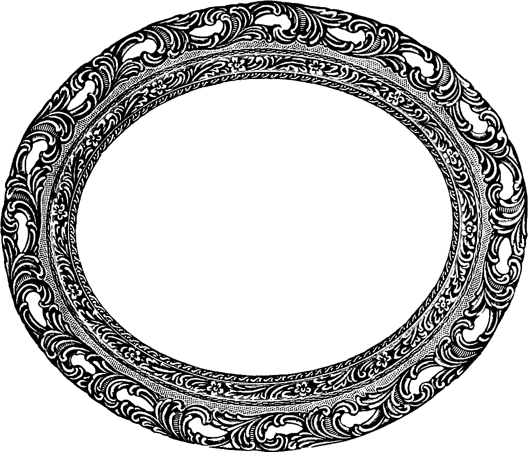 Download Vintage Oval Frame Clip Art Image - Vintage Picture Frame Clip Art (1058x918)