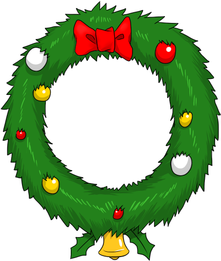 Free To Use Public Domain Christmas Wreath Clip Art - Grinch Wreath Clipart (481x572)