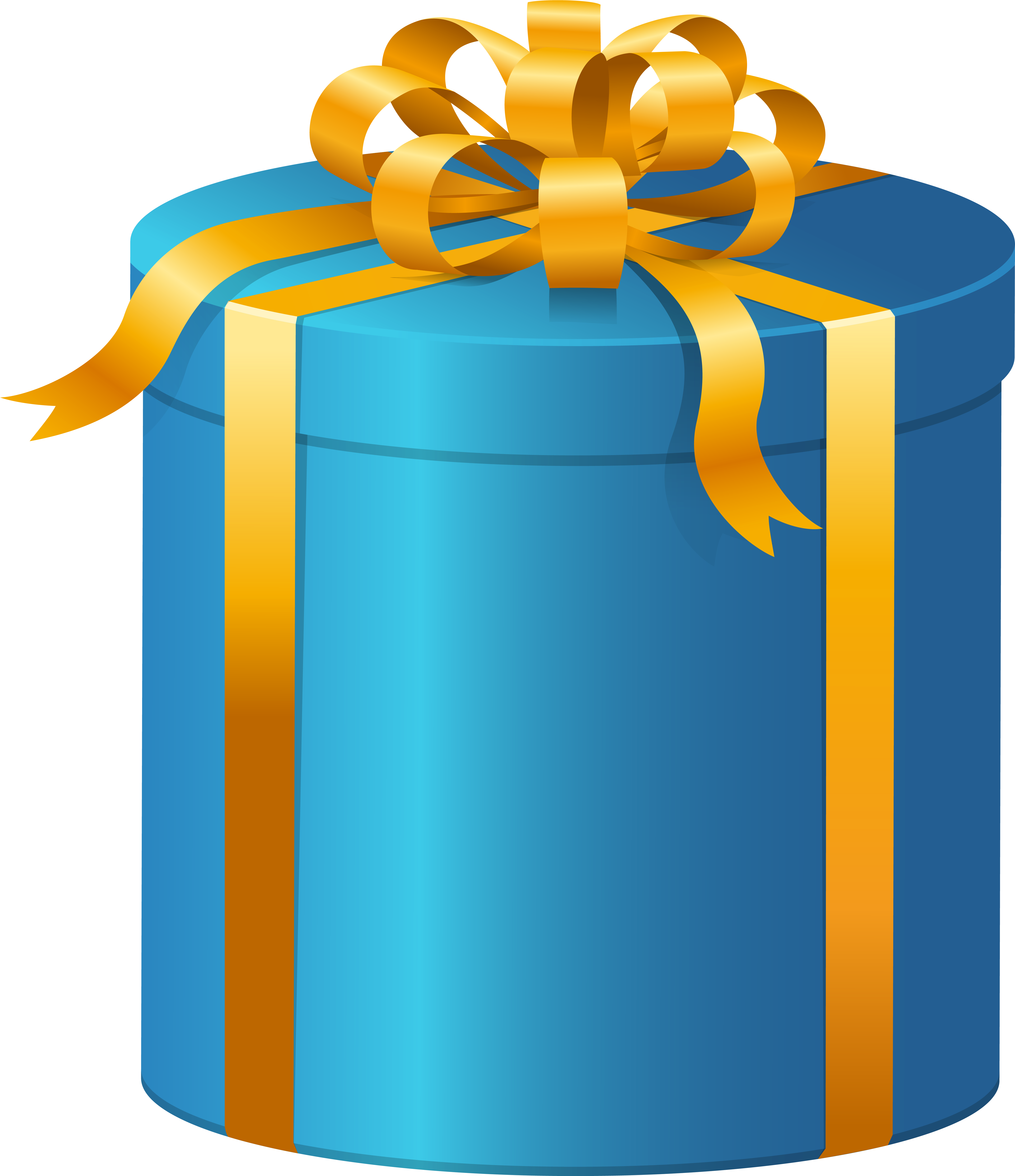 Neoteric Design Present Clipart Blue Box Png Clip Art - Blue Present Clip Art (5650x6387)