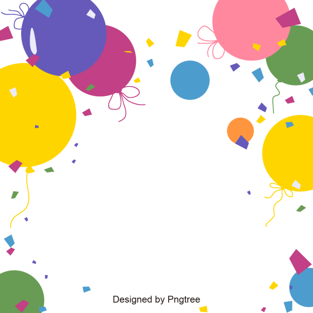 Cartoon Balloon Background, Cartoon Design, Balloon, - Vector Graphics (640x640)