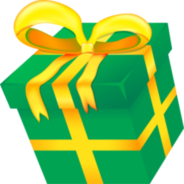 Christmas Present Free Images At - Christmas Presents Cartoon Transparent Background (600x600)