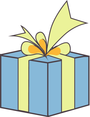 Gift T Clipart Free Images - Present Box Clip Art (308x400)