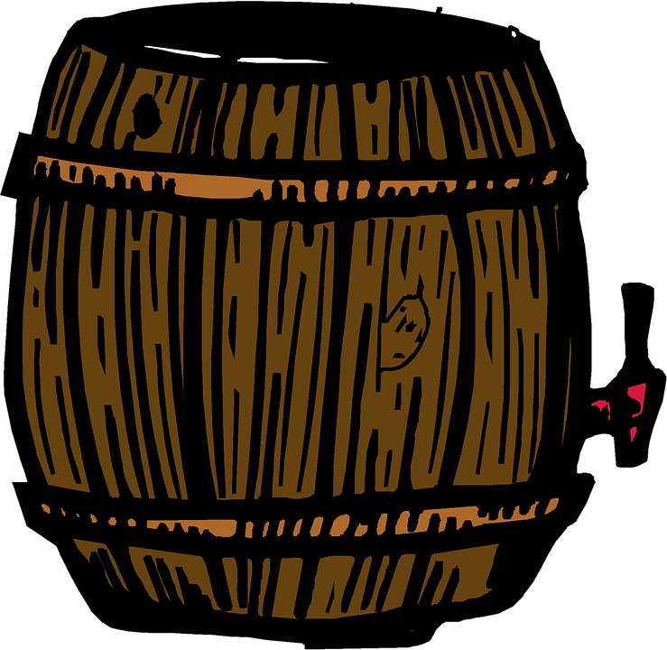 Vintage Clip Art Wine Tub Brew Brewery - Clip Art (1280x1246)