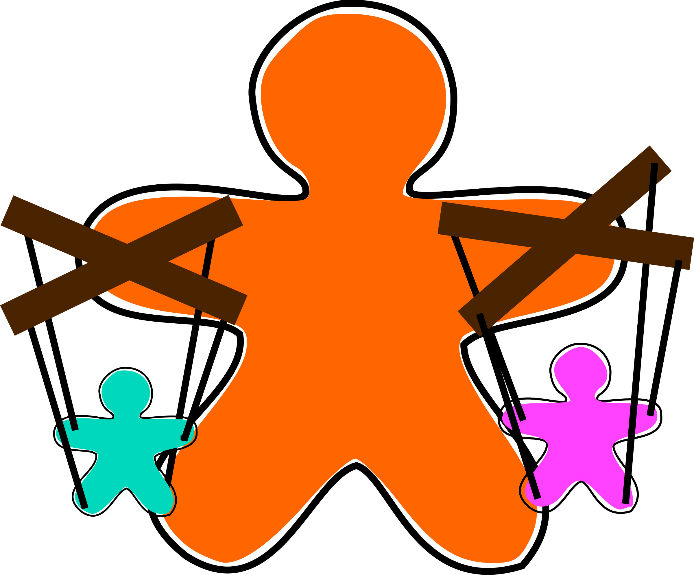 Gingerbread Clipart Wmf - Puppeteer Clipart (2400x1990)