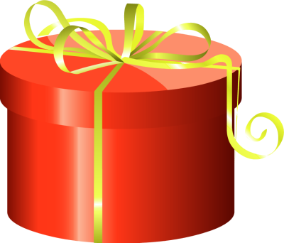Gift - Clipart - Cylinder Clipart (400x342)