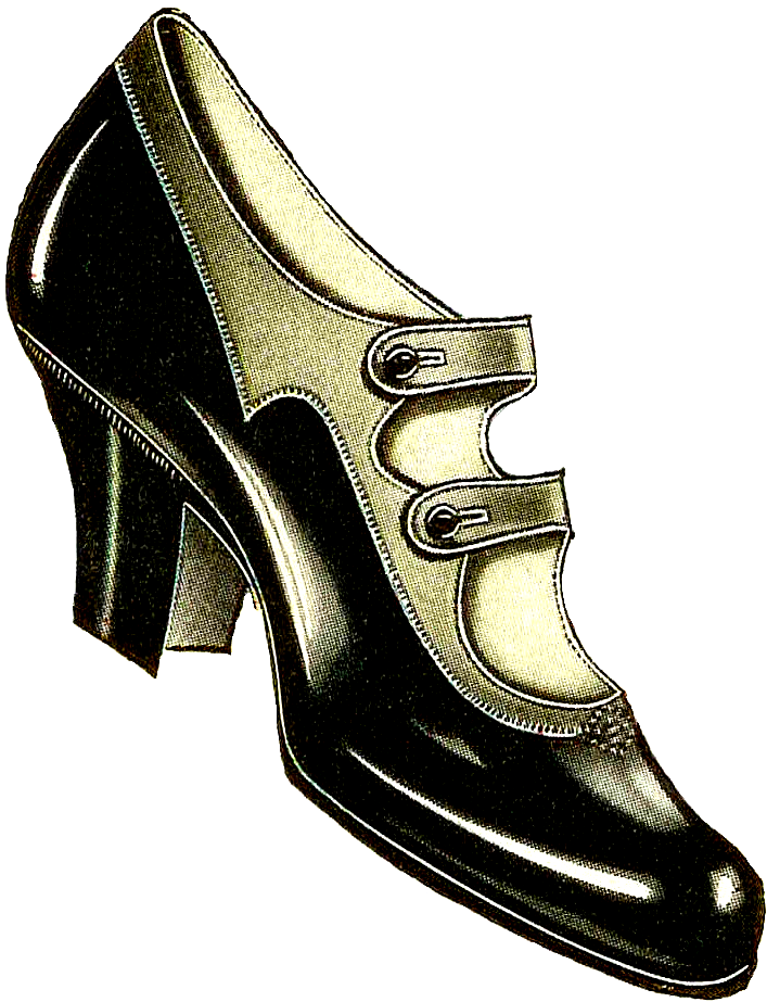 8 Different Women's Shoes - Vintage Clothing (786x995)