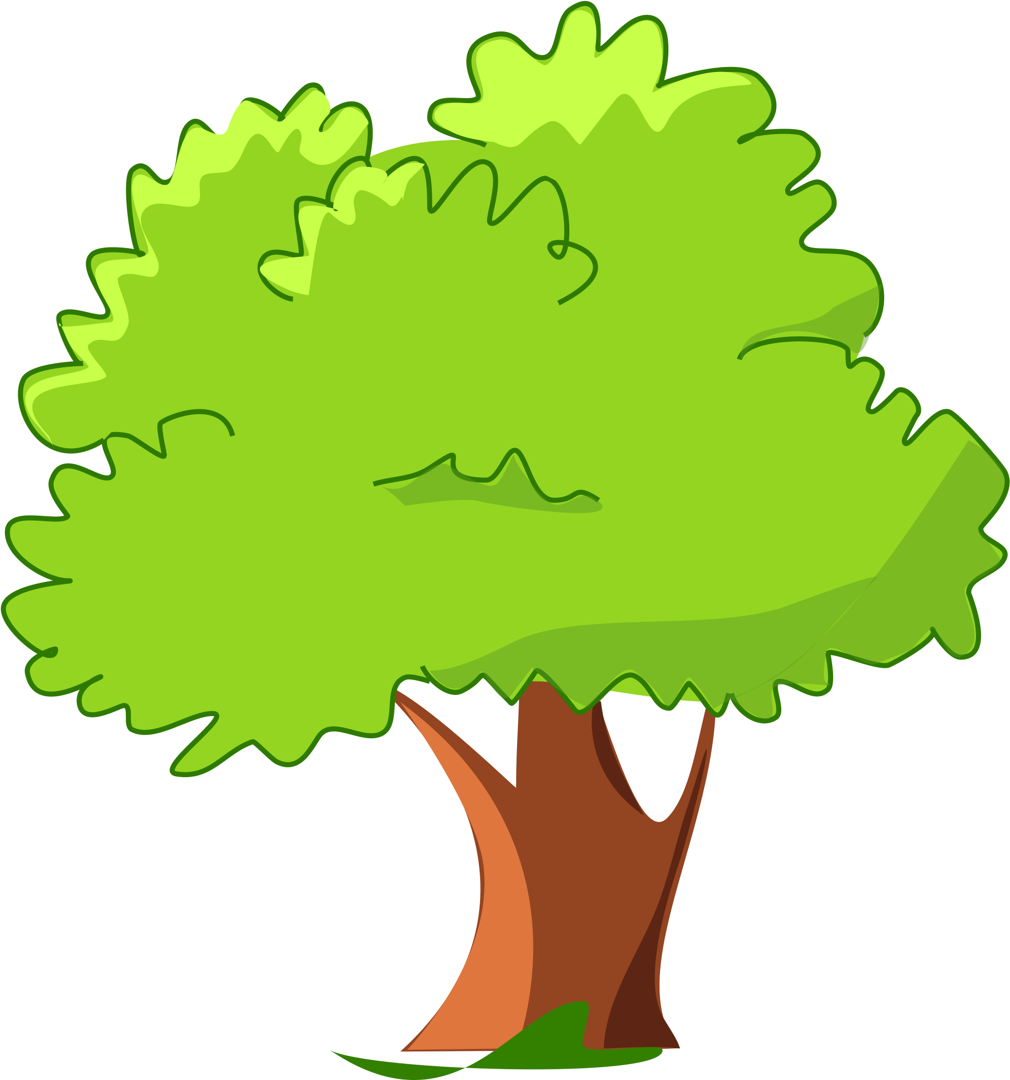 Clipart Of Cartoon Tree Png Free Download Best On - Tree Clipart No Background (2400x2400)