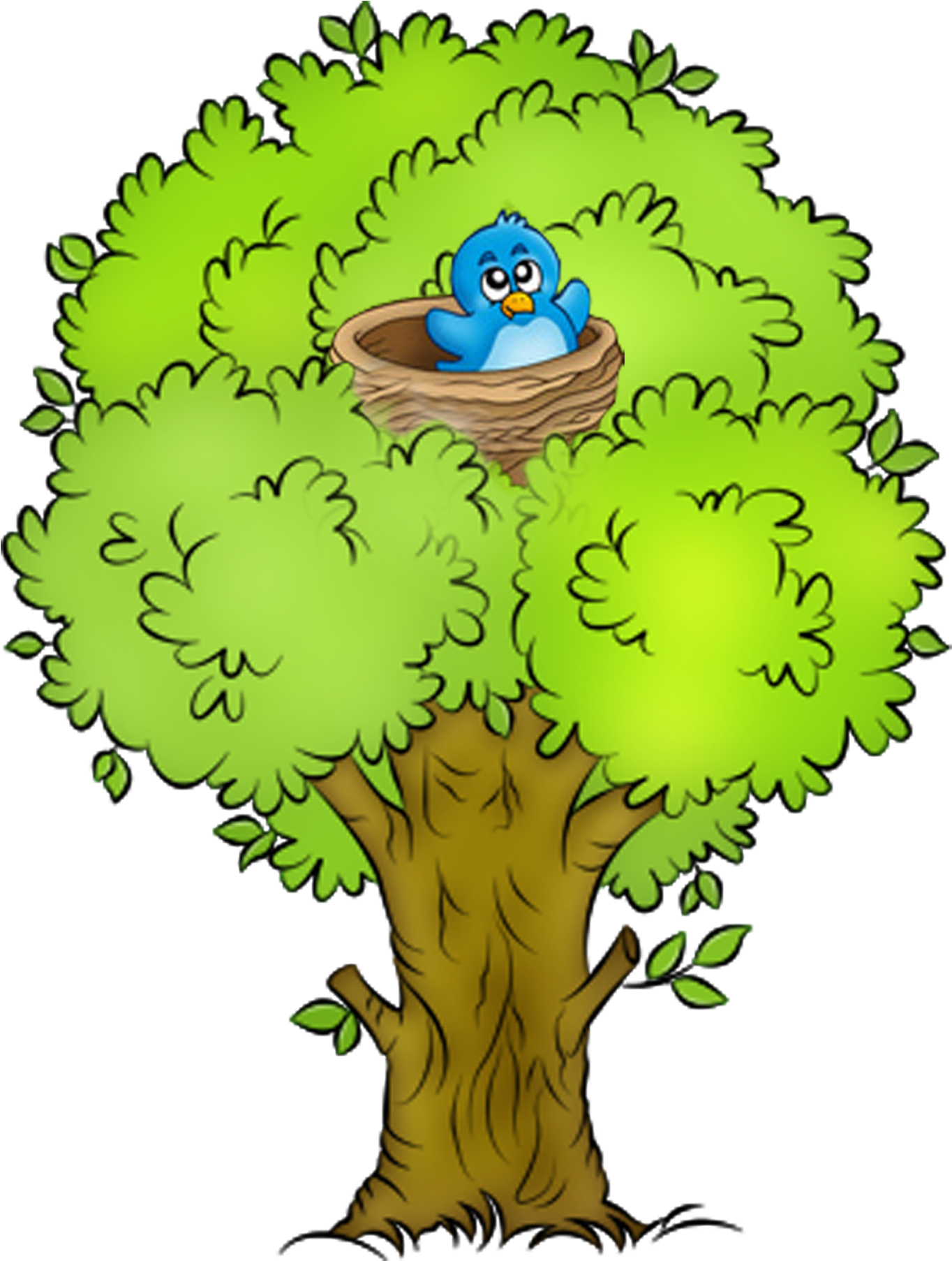 Tree Spring 125 - Tree Clipart (1389x1805)