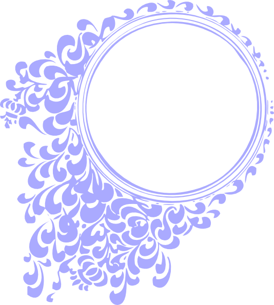 Purple Vintage Clip Art - Purple Vintage Frame Png (534x595)