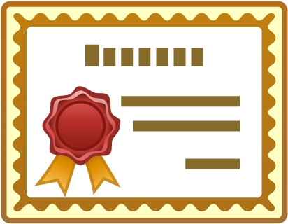 Certification Clipart - Transparent Certificate Clip Art (512x512)