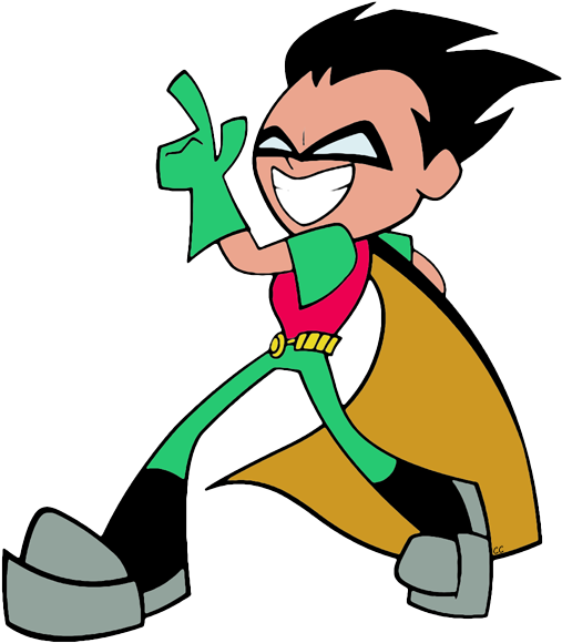 Featuring High Quality Images Of Robin, Starfire, Cyborg, - Teen Titans Go Clipart (516x587)