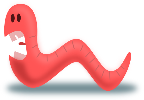 Worm Clip Art At Vector Clip Art Free - Worm With Transparent Background (600x418)