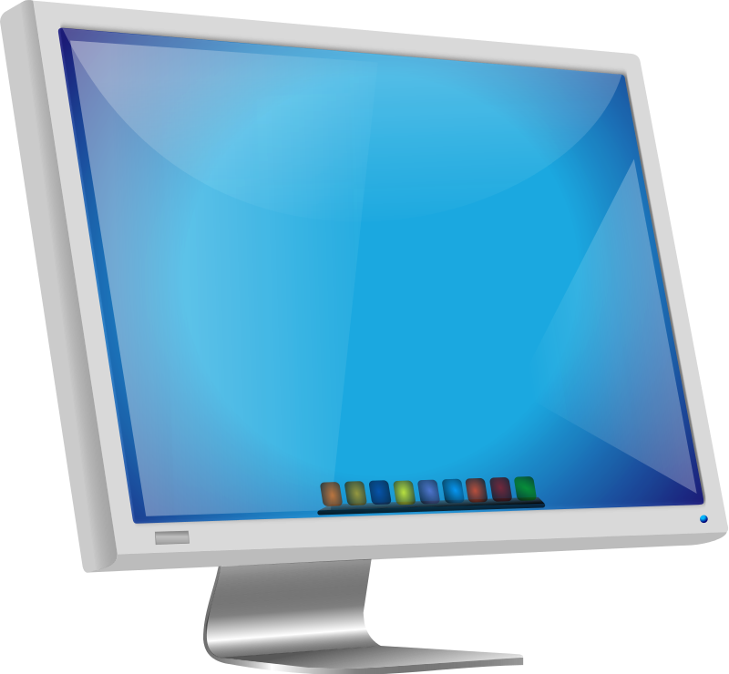 Screen Clipart Computer Part - Monitor Clipart (800x740)