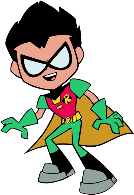 Colored And Clipped By Cartoon Clipart - Teen Titans Go Dick Grayson (454x649)