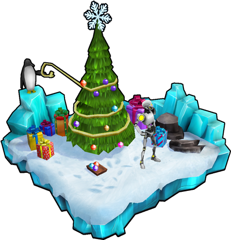 Holiday Tree Scene - Christmas Tree (512x512)