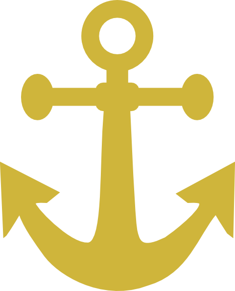Gold Anchor Clipart Clip Art At Clker - Anchor Clip Art Gold (480x595)