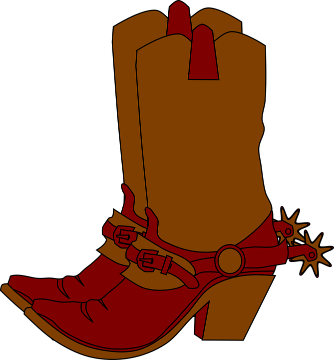 Cowgirl Boots Western Fashion Country Pretty - Cowboy Gear Clipart (669x720)