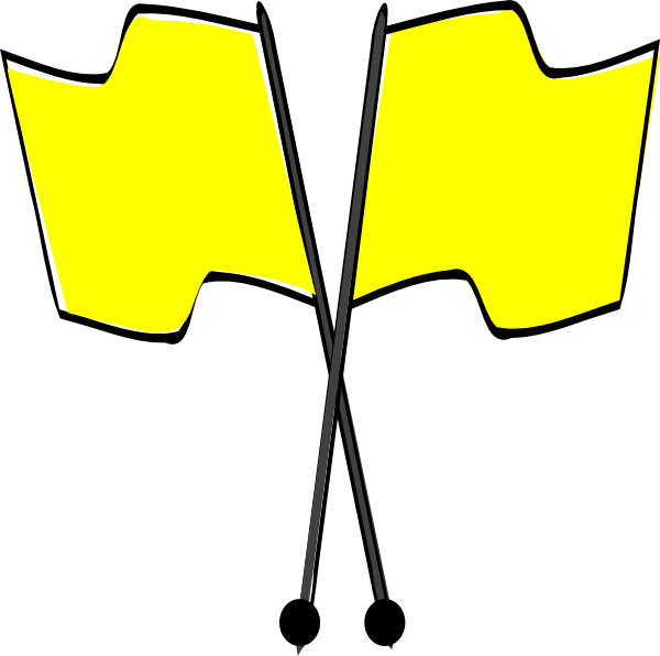 Yellow Flag Clip Art (600x596)