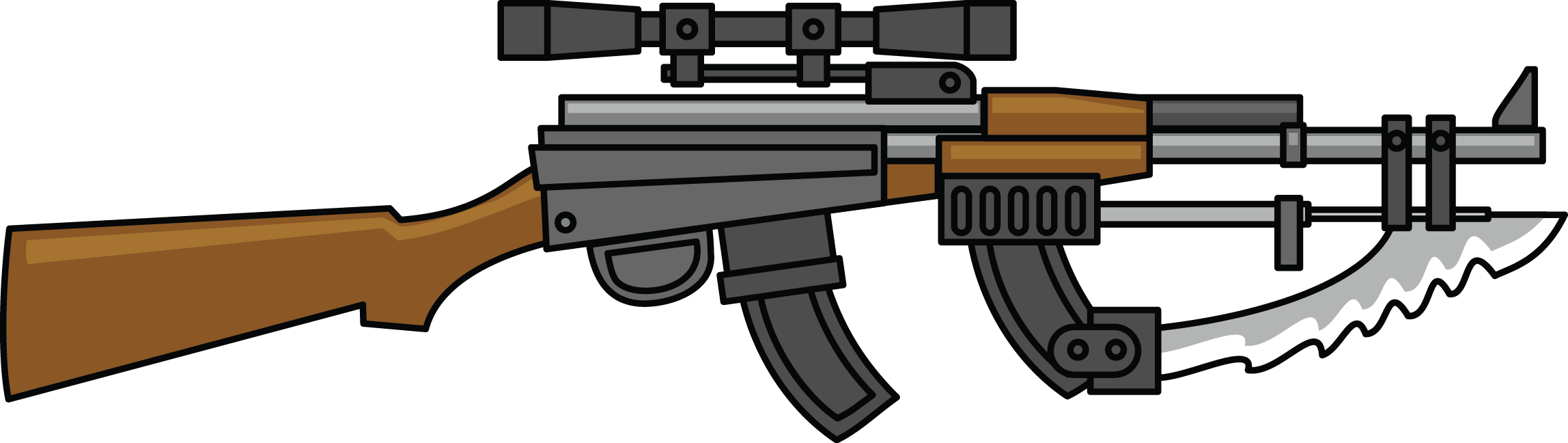 Free - Guns Clipart (2296x648)