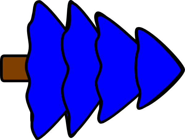 Large 4 Layer Blue Fir Tree Svg Clip Arts 600 X 455 - Clip Art (600x455)