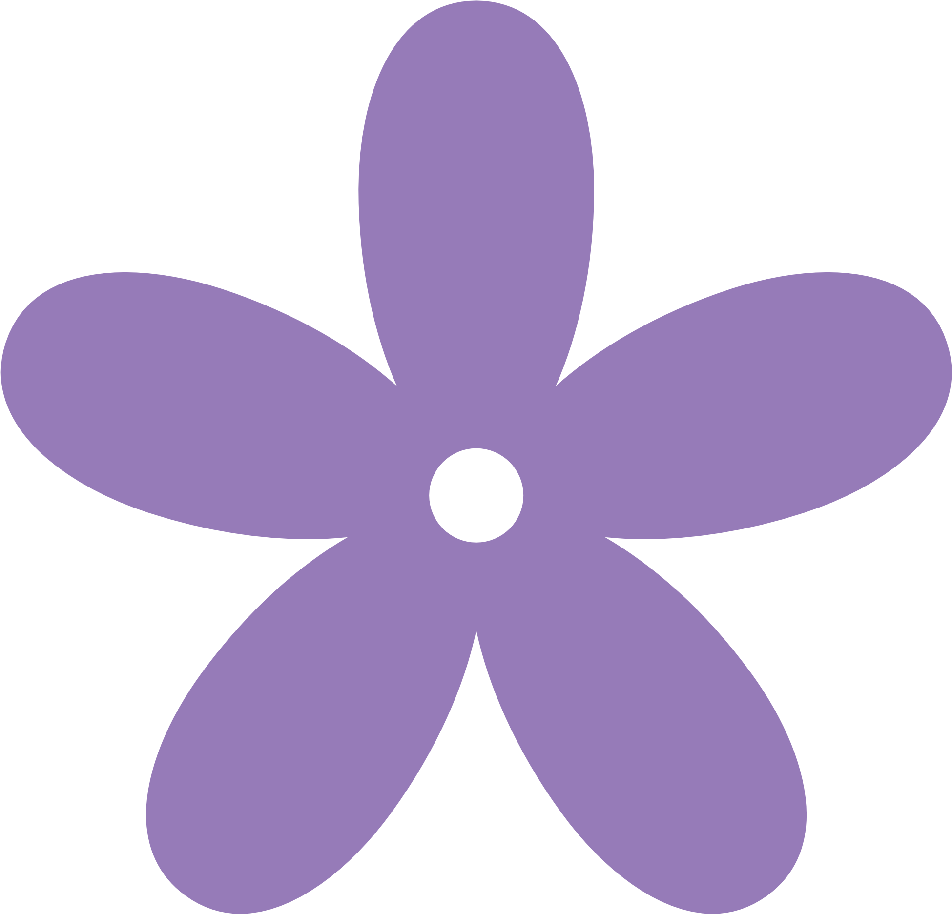 Purple Heart Clipart Clipart Download - Lavender Flower Clip Art (1969x1952)