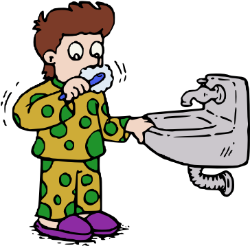 Clipart Brush Teeth Logo More - Brush Your Teeth Clipart (383x370)