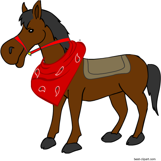 Free Western Cowboy Horse Clipart Free - Clip Art (550x550)