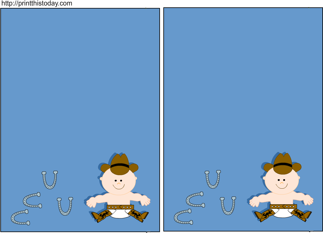 Cowboy Baby Shower Invitations Clipart - Baby Shower (1100x800)