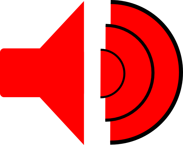 Red Speaker Gif Clip Art - Speaker Png Gif (600x476)
