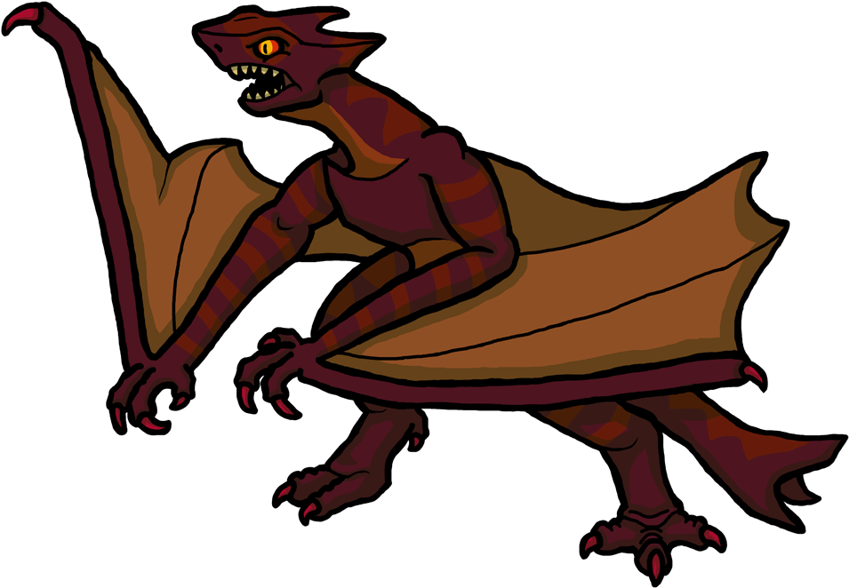 Medieval Dragon Cliparts - Gamera Vs. Gyaos (1000x700)