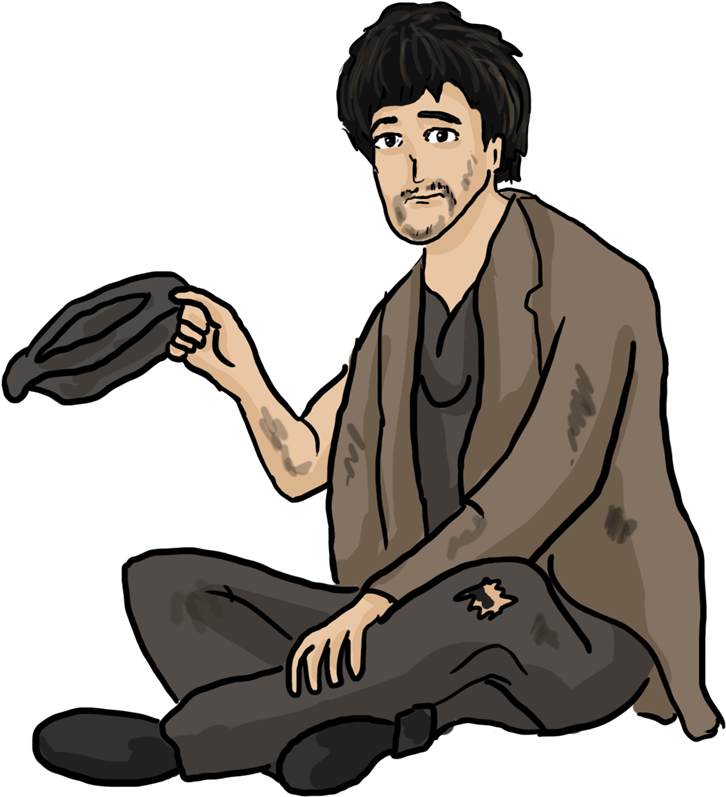 Discover - Beggar Clipart (800x903)