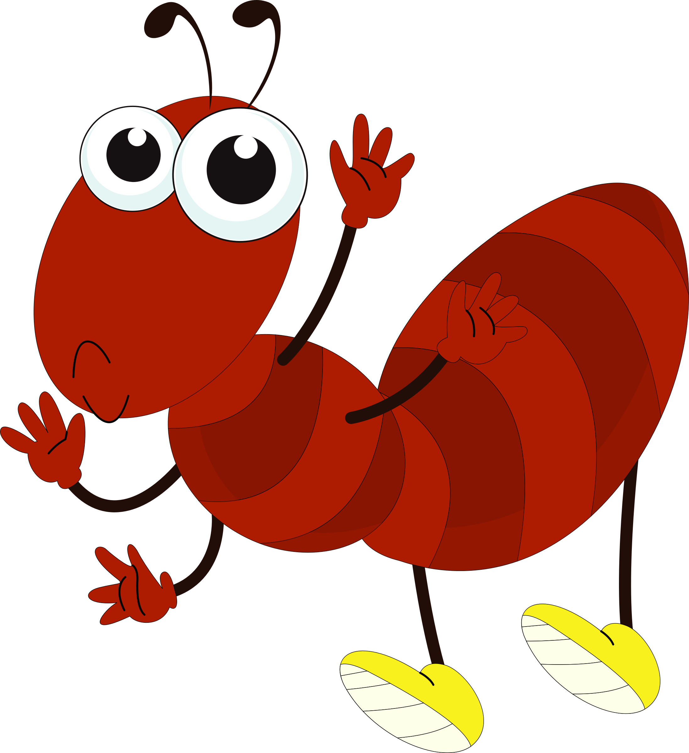 Best Ant Clipart 12080 Clipartion Com Gif - Cartoon Ant Transparent (2194x2400)