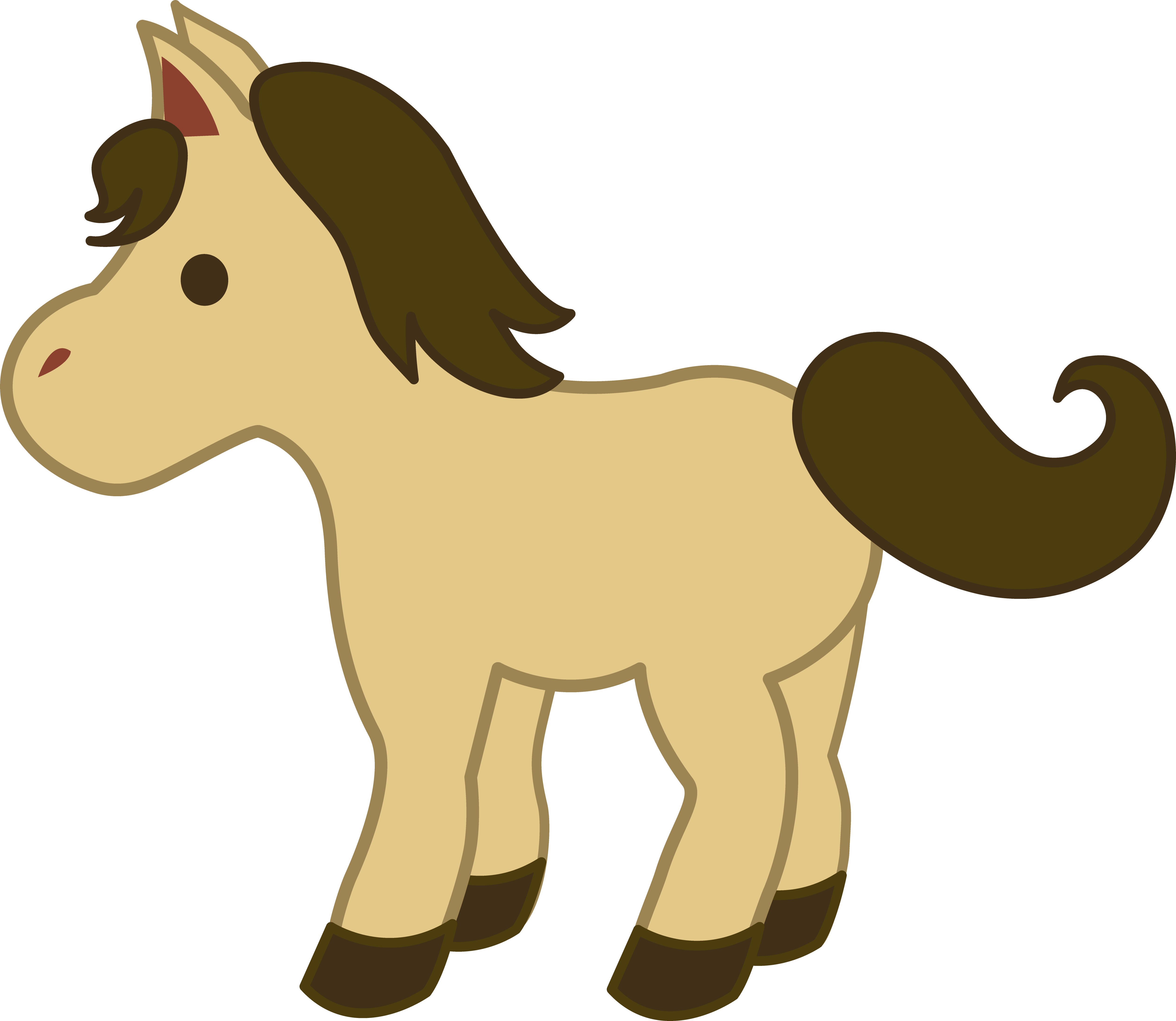 Horse - Cute Horse Clip Art (5024x4362)