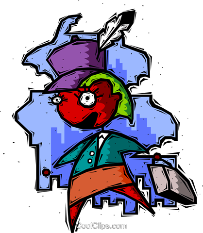 Business / General Royalty Free Vector Clip Art Illustration - Cartoon (418x480)