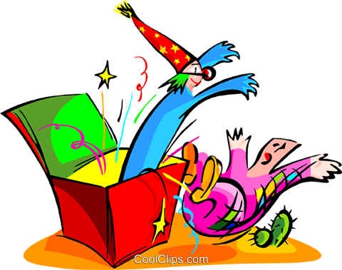 Jack In The Box Royalty Free Vector Clip Art Illustration - Jack In The Box Royalty Free Vector Clip Art Illustration (480x379)