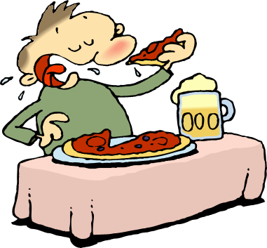 Download Zip - Eating Clipart Png (381x353)