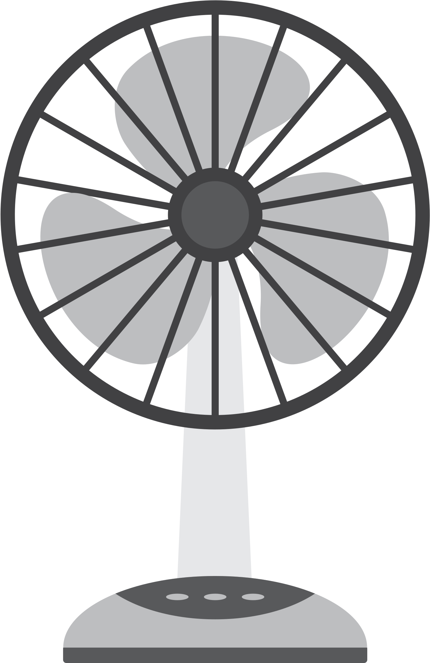 Free Of Electric Fan Vector Clipart - Electric Fan Vector Png (2400x2400)