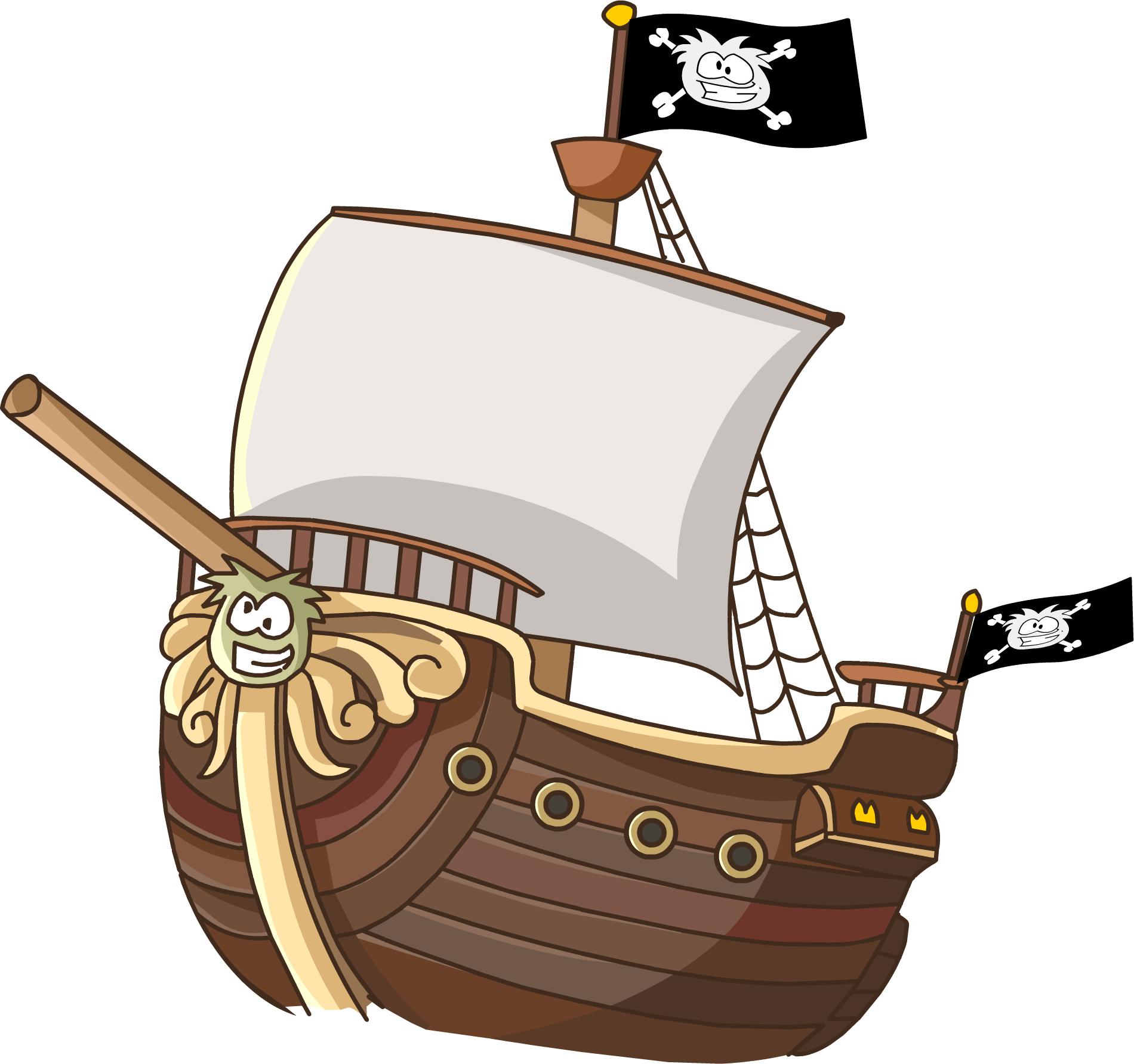 Ship Clipart Transparent Background - Pirates Of The Curry Bean Ship ...