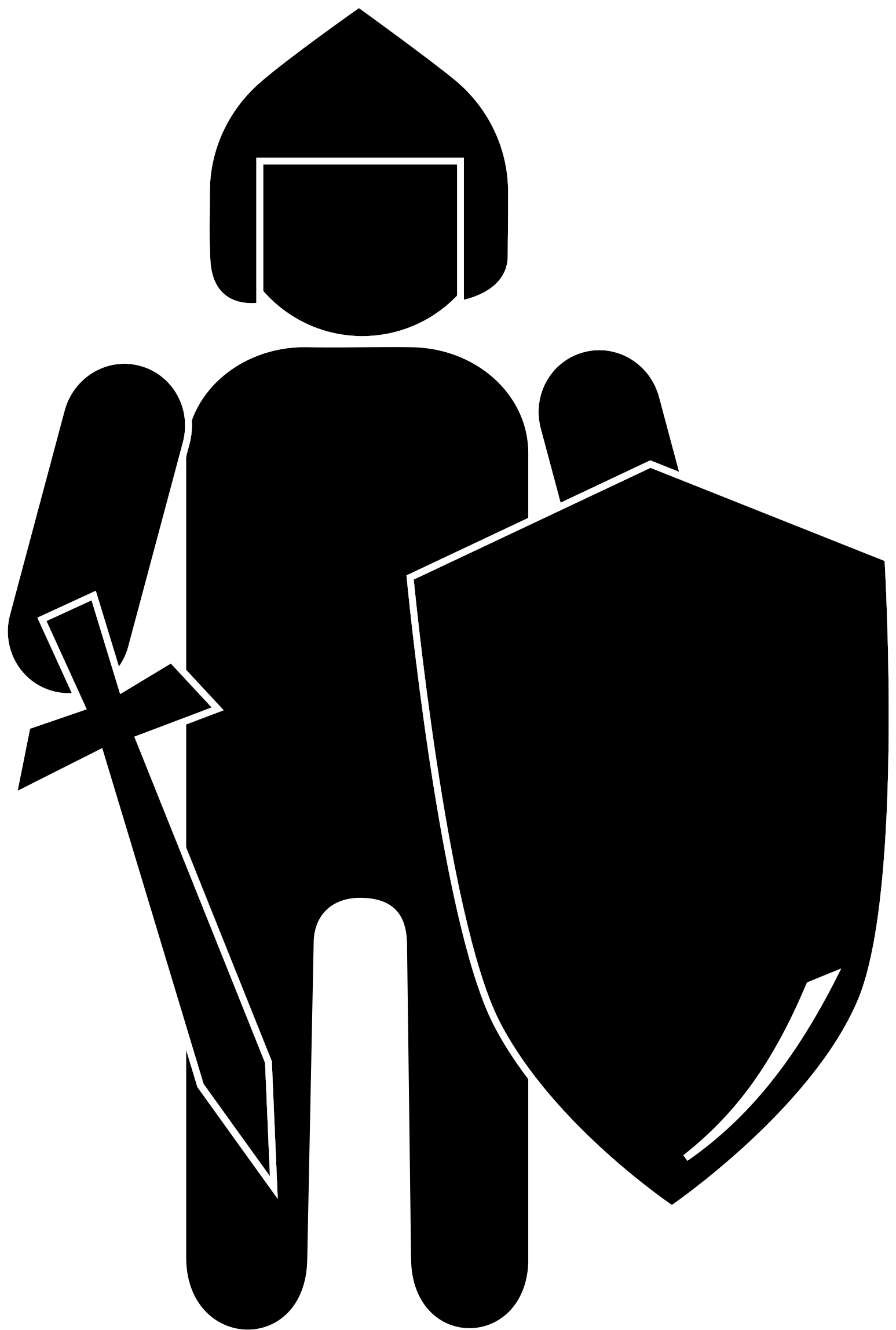 Free Knight Clipart The Cliparts - Knight Silhouette (1650x2400)
