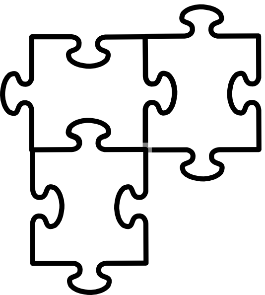 Puzzle Pieces Connected Clip Art At Clipart Library - Clip Art Puzzle Piece (534x594)