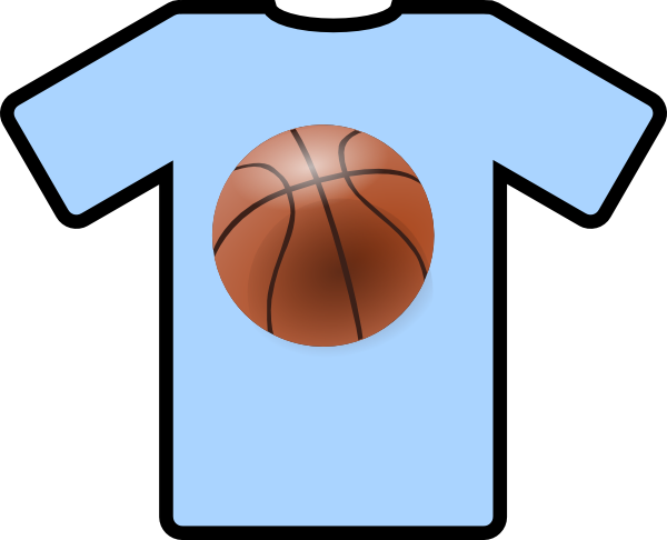 Blank Basketball Jerseys Clip Art - T Shirt Clip Art (600x486)
