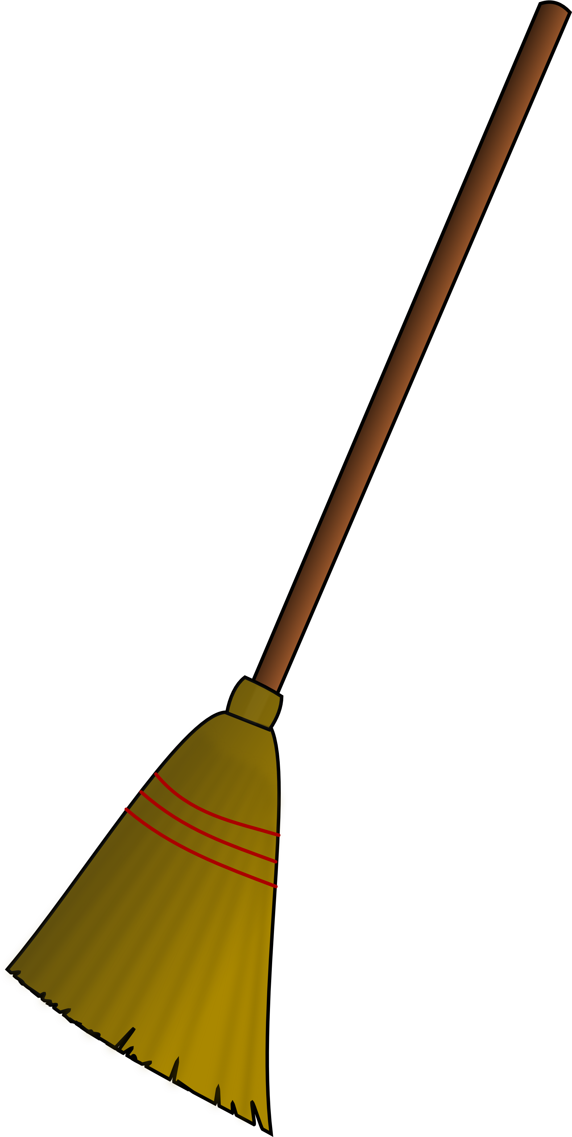 Halloween Broomstick Cliparts - Cartoon Picture Of A Broom (2555x4920)